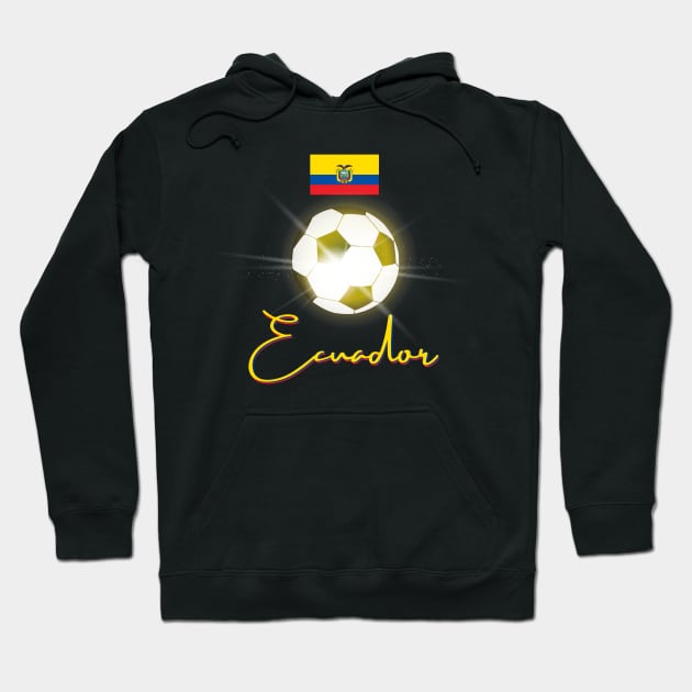 Ecuador Soccer Lover Hoodie by SoLunAgua